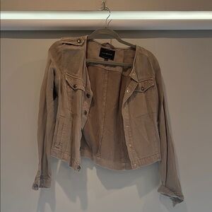 Lucky Brand Tan Utility Jacket with Relaxed Fit